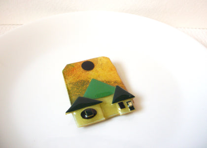Vintage House Pins By Lucinda Gold Glitter Night Pin 71218S