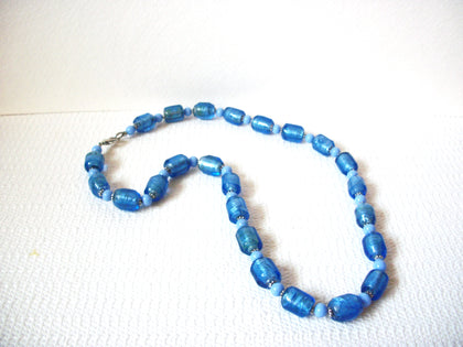 Vintage Blue Italian Murano Glass Necklace 71218D