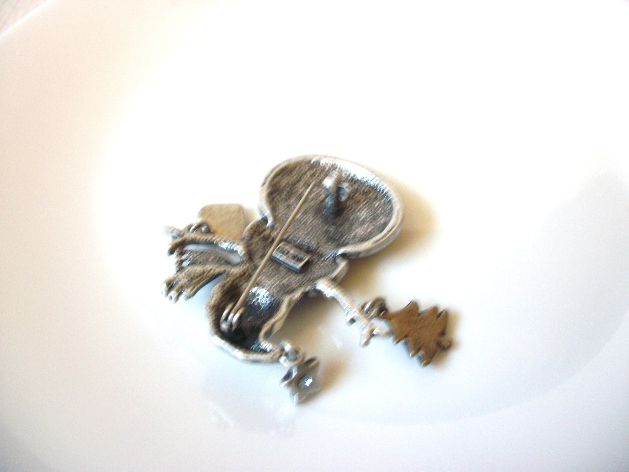 KC Enameled Snowman Brooch Pin 71218D