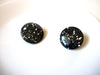 Retro Black White Earrings 71218D