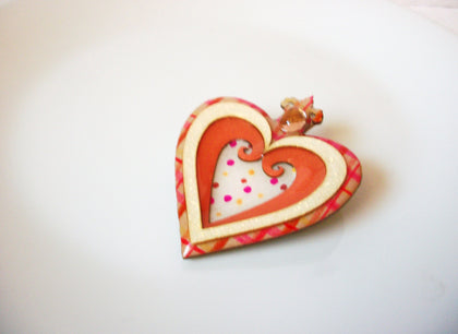 Vintage Lucinda Heart Pin, Designs By Lucinda Pins 102020