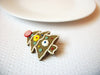 Vintage Christmas Tree Brooch Pin 102120