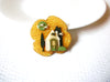 Vintage Lucinda House Pins, Sparkling Golden Tree Trellis Birds House Pins 102220