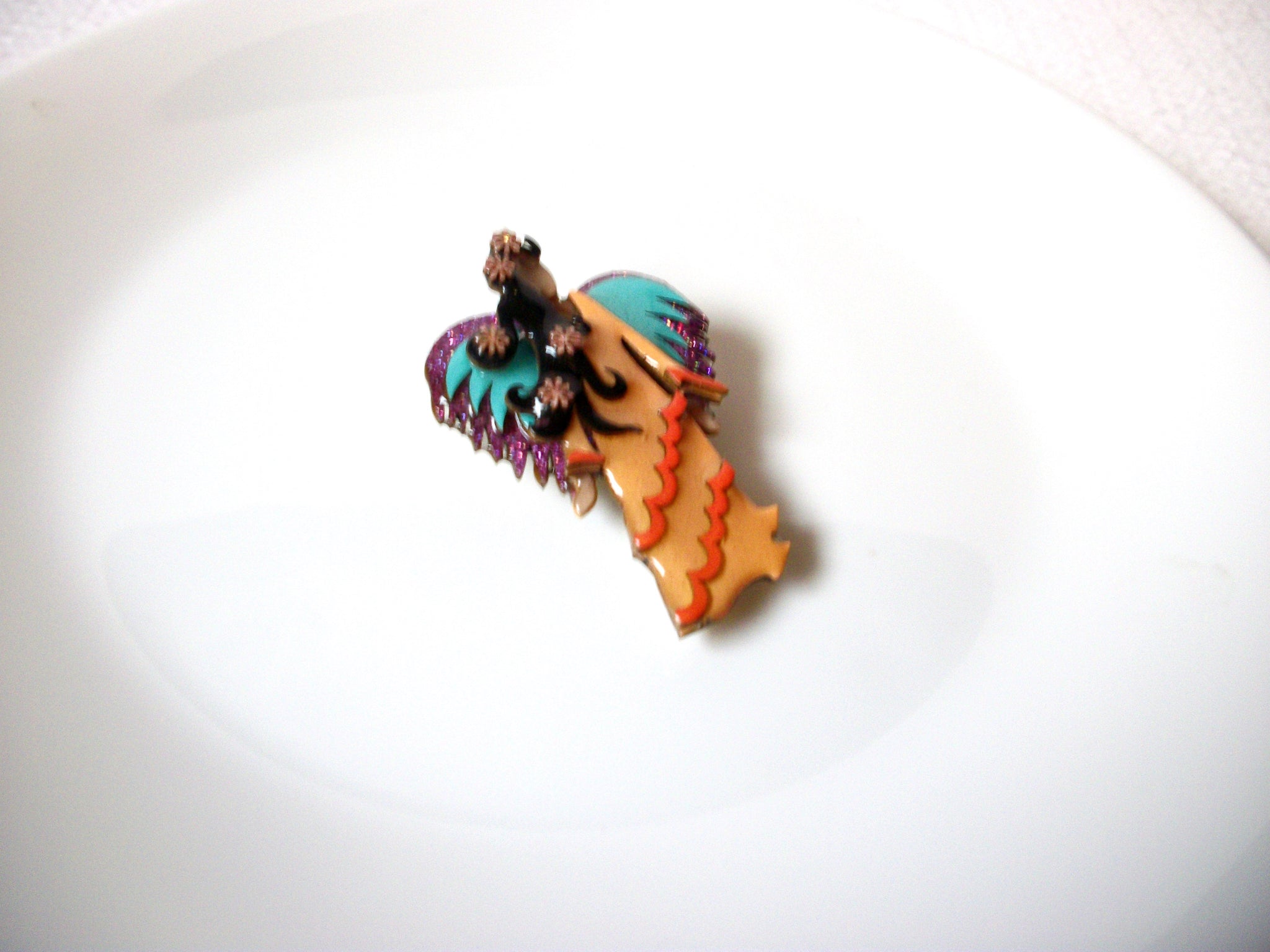 Lucinda Handcrafted Artisan Brooch Pin By Lucinda Earthy Mystical Angel 102220
