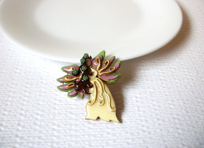 Lucinda Handcrafted Artisan Brooch Pin By Lucinda Earthy Mystical Angel 102220