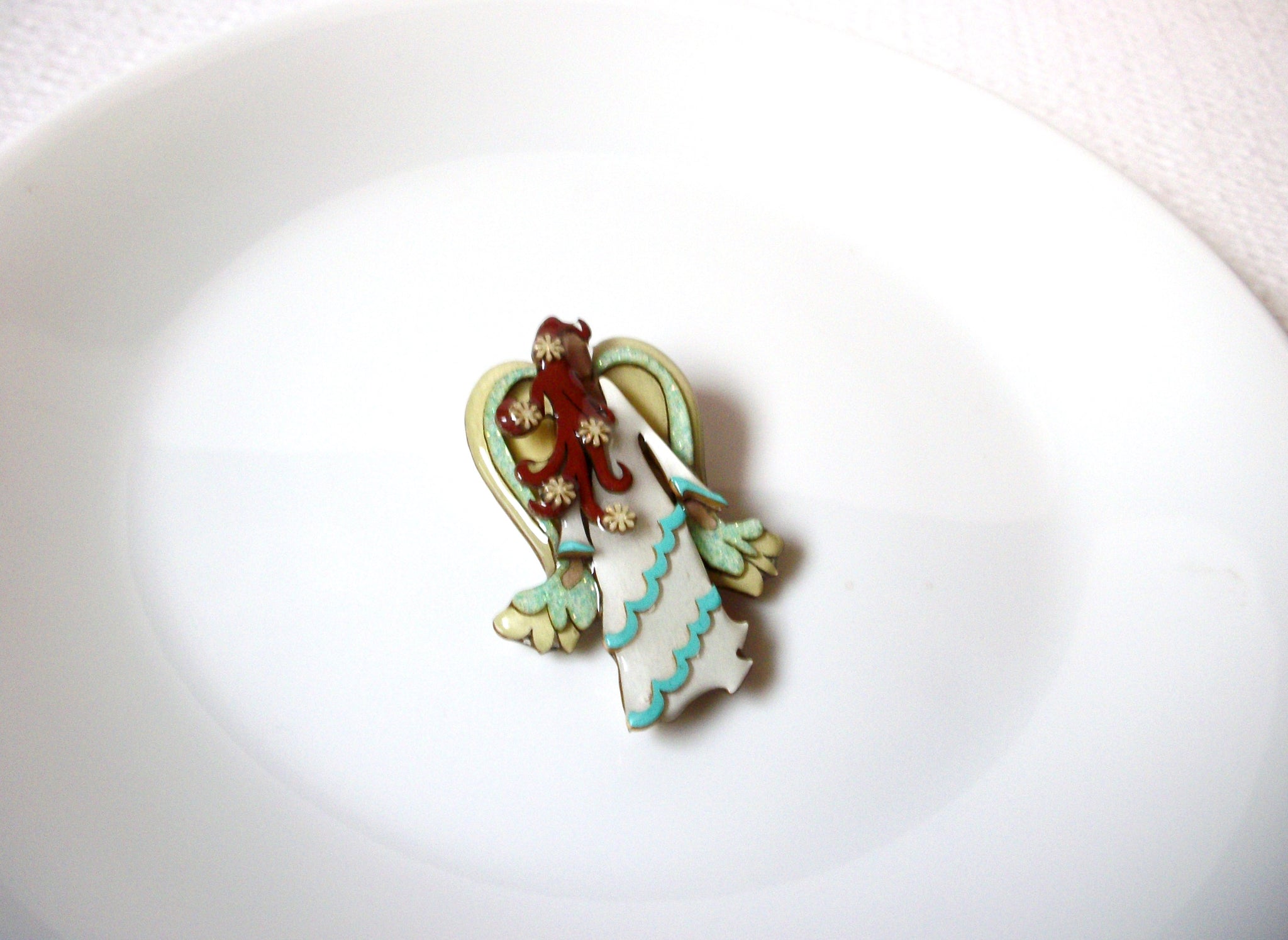 Lucinda Handcrafted Artisan Brooch Pin By Lucinda Earthy Mystical Angel 102220