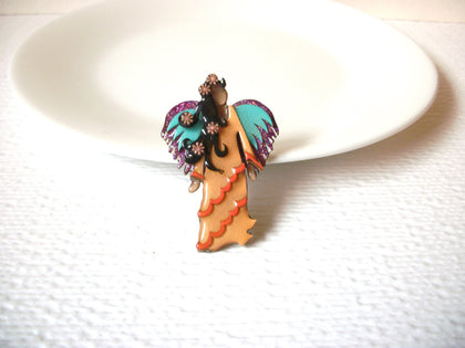 Lucinda Handcrafted Artisan Brooch Pin By Lucinda Earthy Mystical Angel 102220