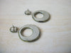 Vintage PU Leather Autumm Fern Python  Hoop Earrings 61416