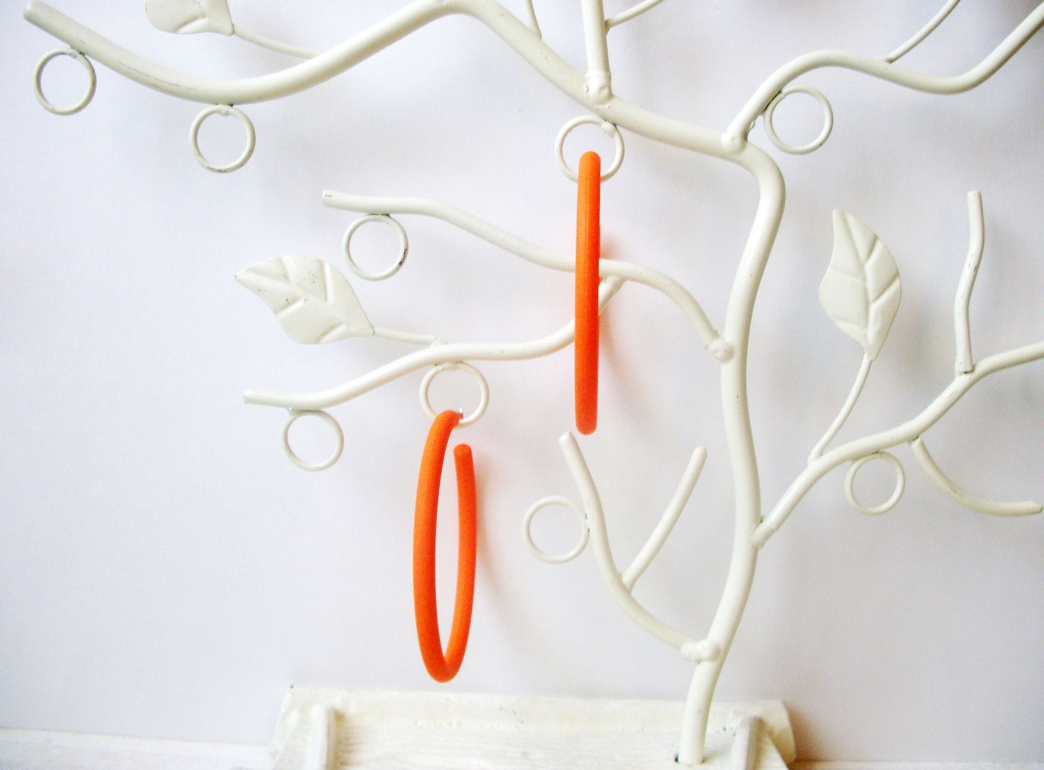 Susan Large Hoop Earrings, Orange Big Hoop Earrings, Acetate Earrings, Resin Earrings, Acrylic, Statement Earrings S14
