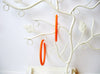 Susan Large Hoop Earrings, Orange Big Hoop Earrings, Acetate Earrings, Resin Earrings, Acrylic, Statement Earrings S14