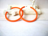 Susan Large Hoop Earrings, Orange Big Hoop Earrings, Acetate Earrings, Resin Earrings, Acrylic, Statement Earrings S14