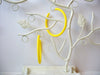 Susan Yellow Sunshine Big Hoop Earrings, Acetate Earrings, Resin Earrings, Acrylic, Statement Earrings S14