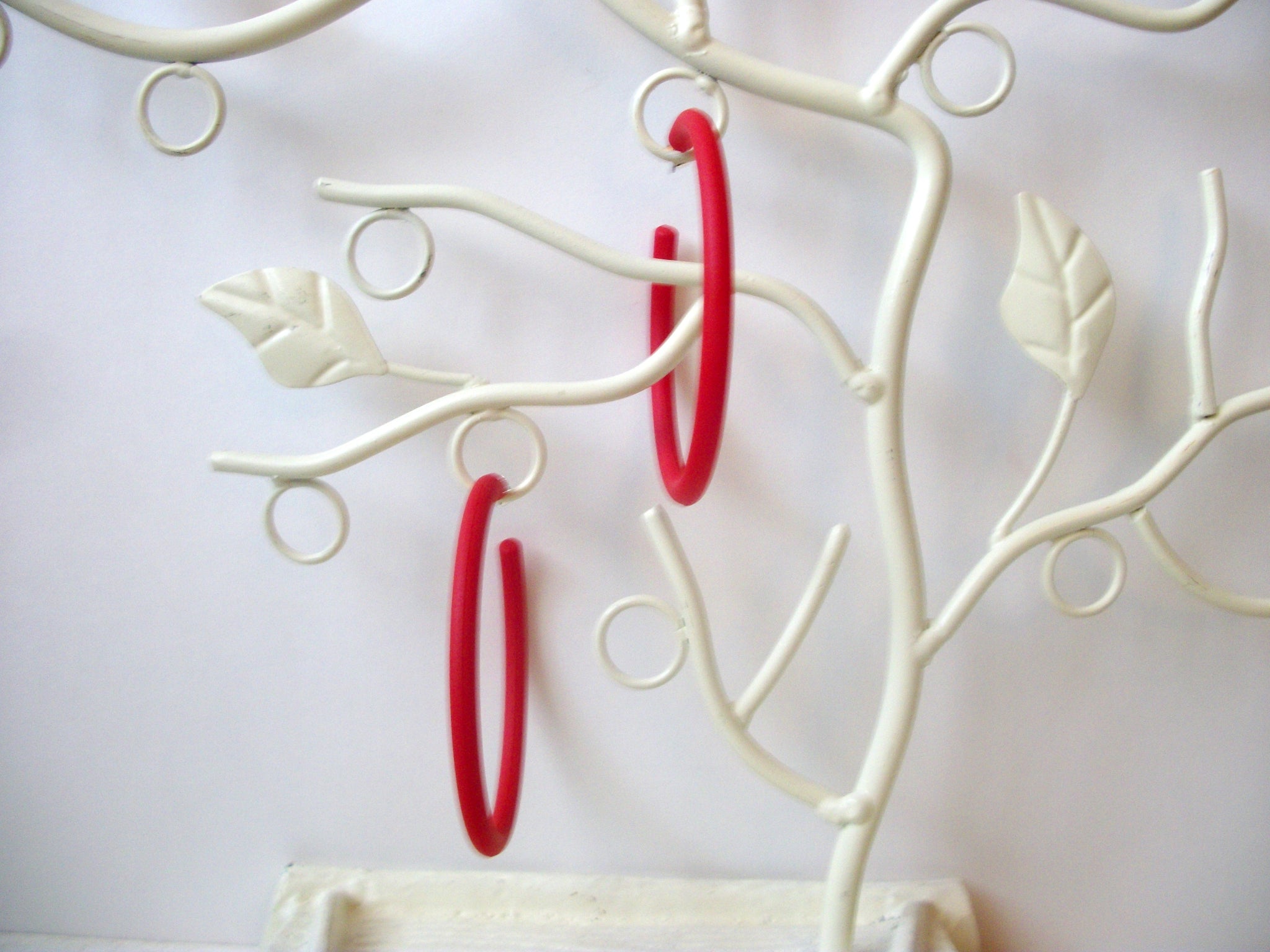 Susan Red Big Hoop Earrings, Acetate Earrings, Resin Earrings, Acrylic, Statement Earrings S14