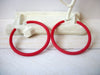 Susan Red Big Hoop Earrings, Acetate Earrings, Resin Earrings, Acrylic, Statement Earrings S14