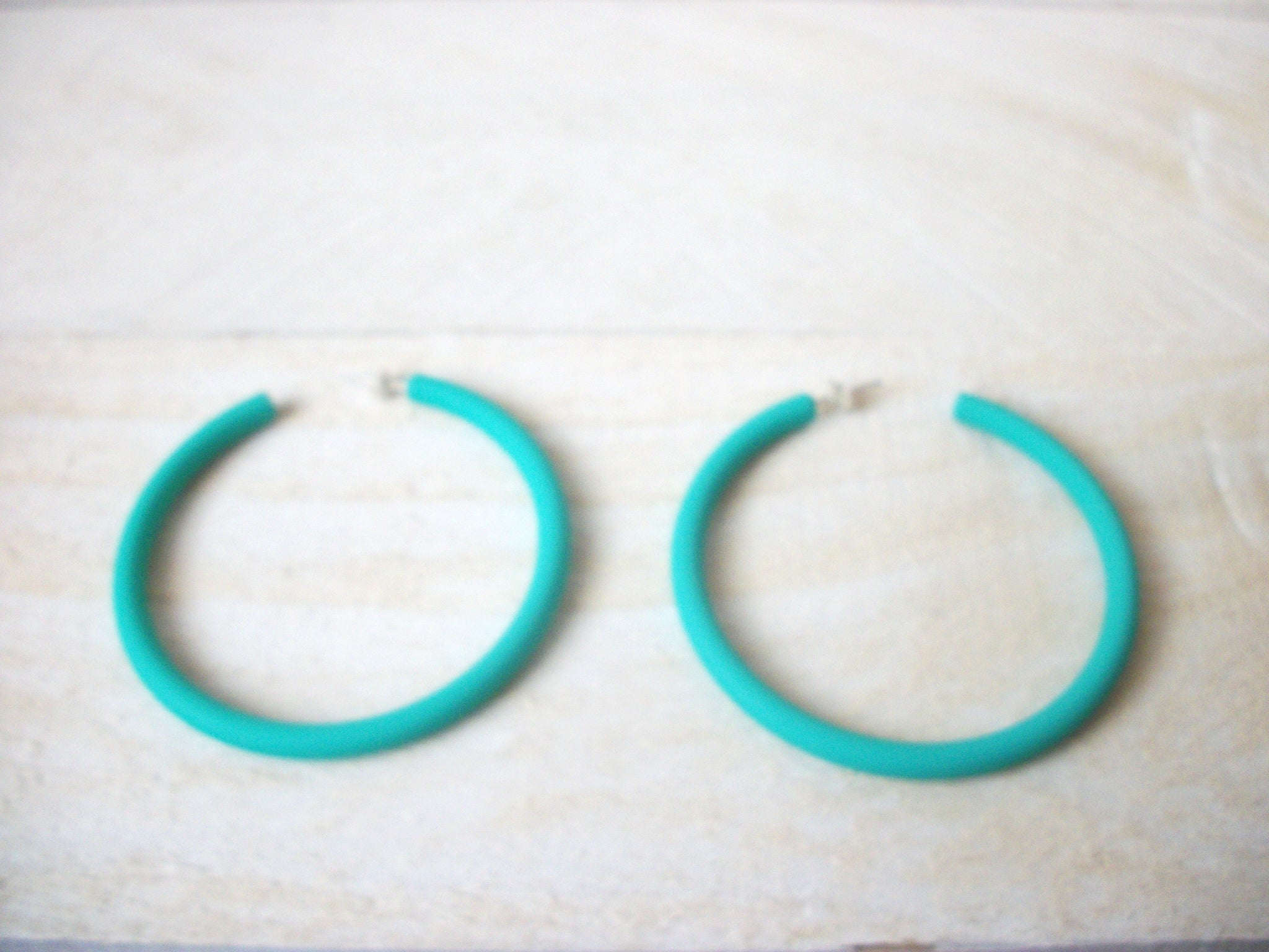 Susan Heavenly Turquoise Big Hoop Earrings, Acetate Earrings, Resin Earrings, Acrylic, Statement Earrings S14