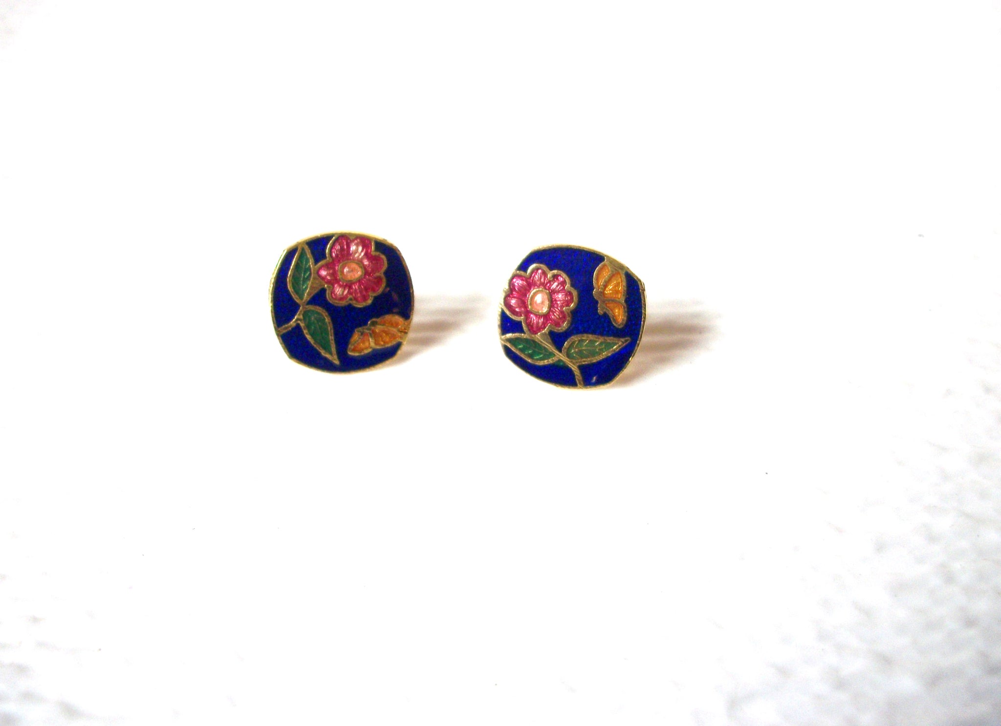Vintage Smaller Cloisonne Earrings 102520