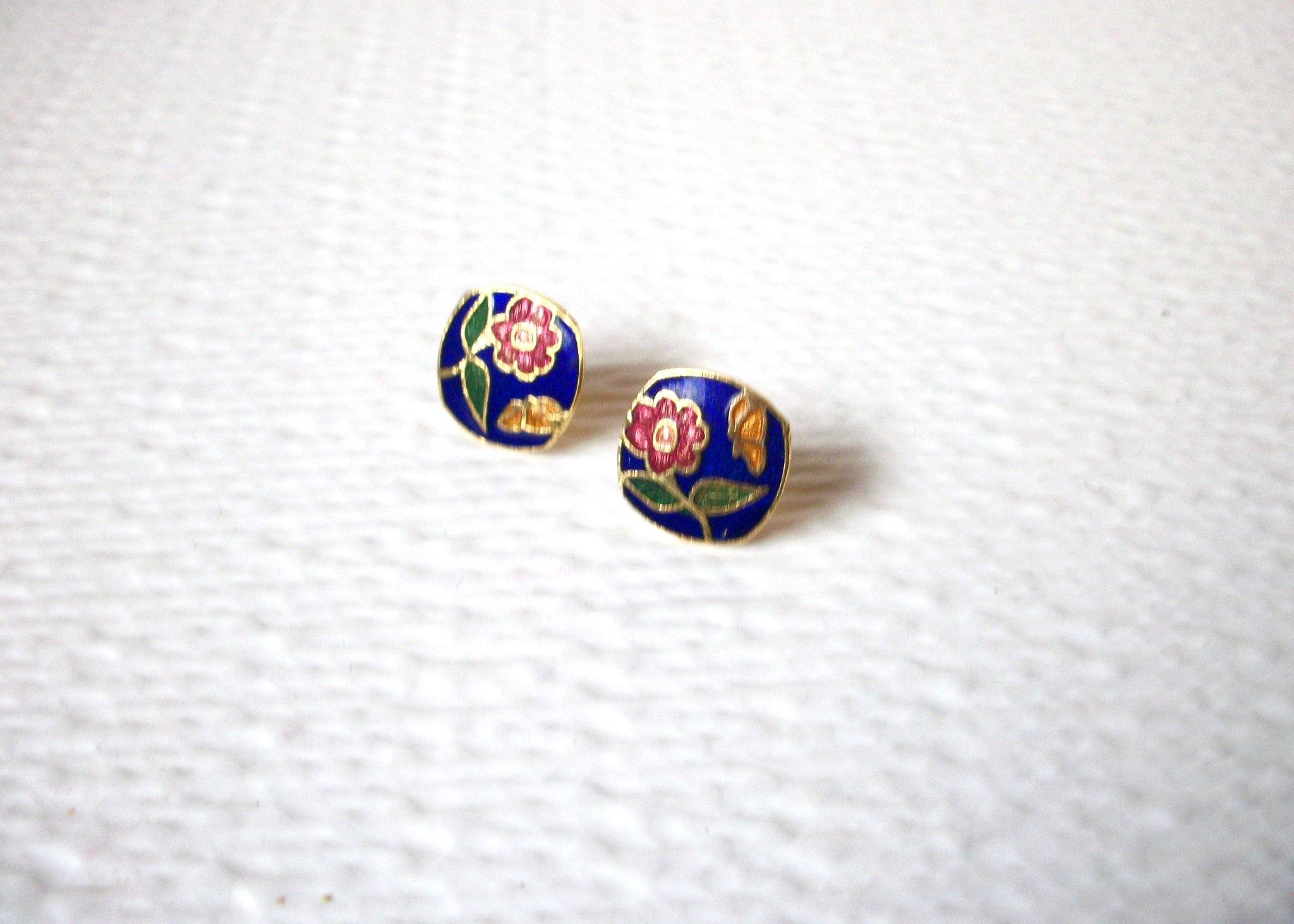 Vintage Smaller Cloisonne Earrings 102520