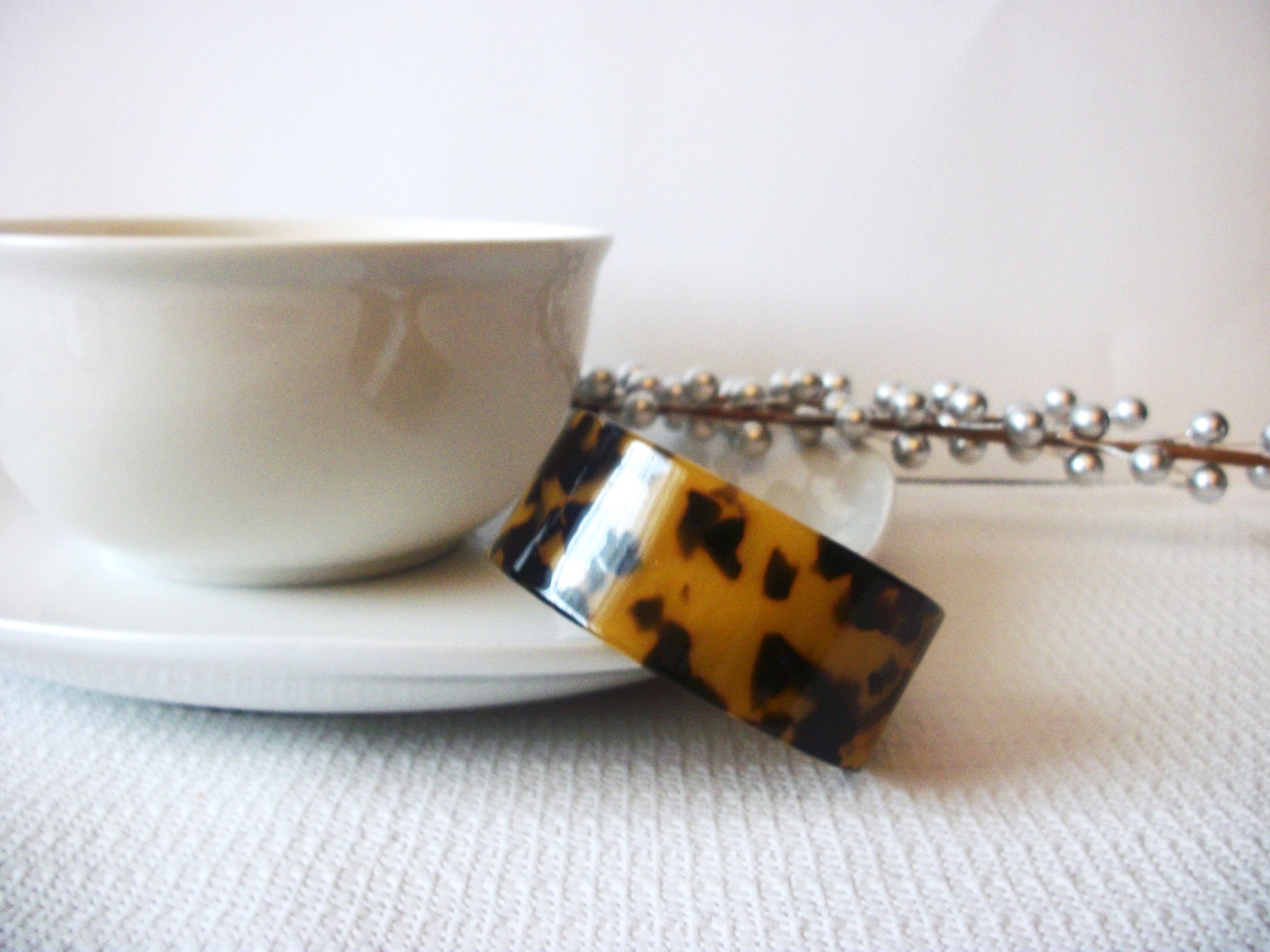 Kylie Dark Dark Brown Wide Cuff Bracelet, Simple Minimalist Tortoise, Tortoiseshell Cuff, Tortoise Shell Cuff Bangle, Acetate Cuff S18