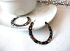 Sam Mocha Swirls Tortoise Earrings, Tortoise Shell Earrings, Tortoise Hoop Earrings, Acetate Earrings, Lightweight Resin Hoop Earrings S12