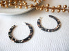 Sam Mocha Swirls Tortoise Earrings, Tortoise Shell Earrings, Tortoise Hoop Earrings, Acetate Earrings, Lightweight Resin Hoop Earrings S12