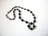 Vintage Silver Black Necklace 102620