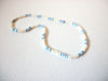 Puka Blue Glass Necklace 102720