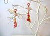 Rose Tortoise Earrings, Tortoise Shell Earrings, Tortoise Statement Earrings, Acetate Earrings, Lightweight Resin Earrings