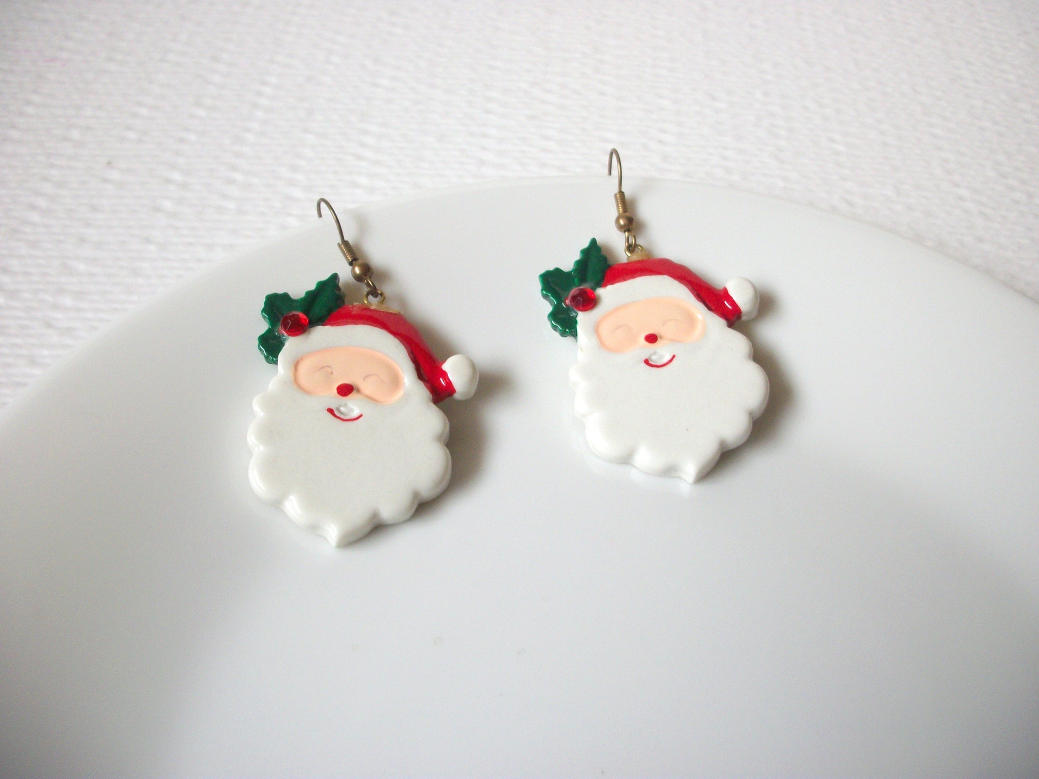 Vintage Santa Earrings 102720