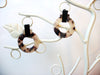 Marilyn Ash Blonde Tortoise Earrings, Tortoise Shell Earrings, Tortoise Doorknockers, Acetate Earrings, Resin Earrings, Acrylic Earrings S30