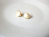 Vintage Glass Pearl Earrings 102720