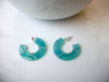 Rosie Baby Blue Tortoise Earrings, Tortoise Shell Earrings, Tortoise Statement Earrings, Acetate Earrings, Lightweight Resin Earrings S32