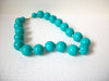 Retro Chunky Vivid Blue Necklace 102720