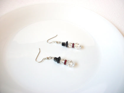 Vintage Swarovski Glass Snowman Dangle Earrings 102820