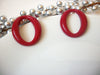 Tortoise Shell Retro Earrings, Oval Red Earrings, Acrylic Red Earrings, Resin Earrings 80217