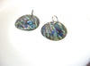Vintage New Zealand Paua Abalone Shell Earrings 110120