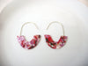 Rose Red Tortoise Earrings, Tortoise Shell Earrings, Acrylic Statement Earrings, Be My Valentine Earrings S35