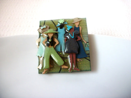 Woman Pins By Lucinda, Happy Ladies Brooch, Design By Lucinda Pins 112216