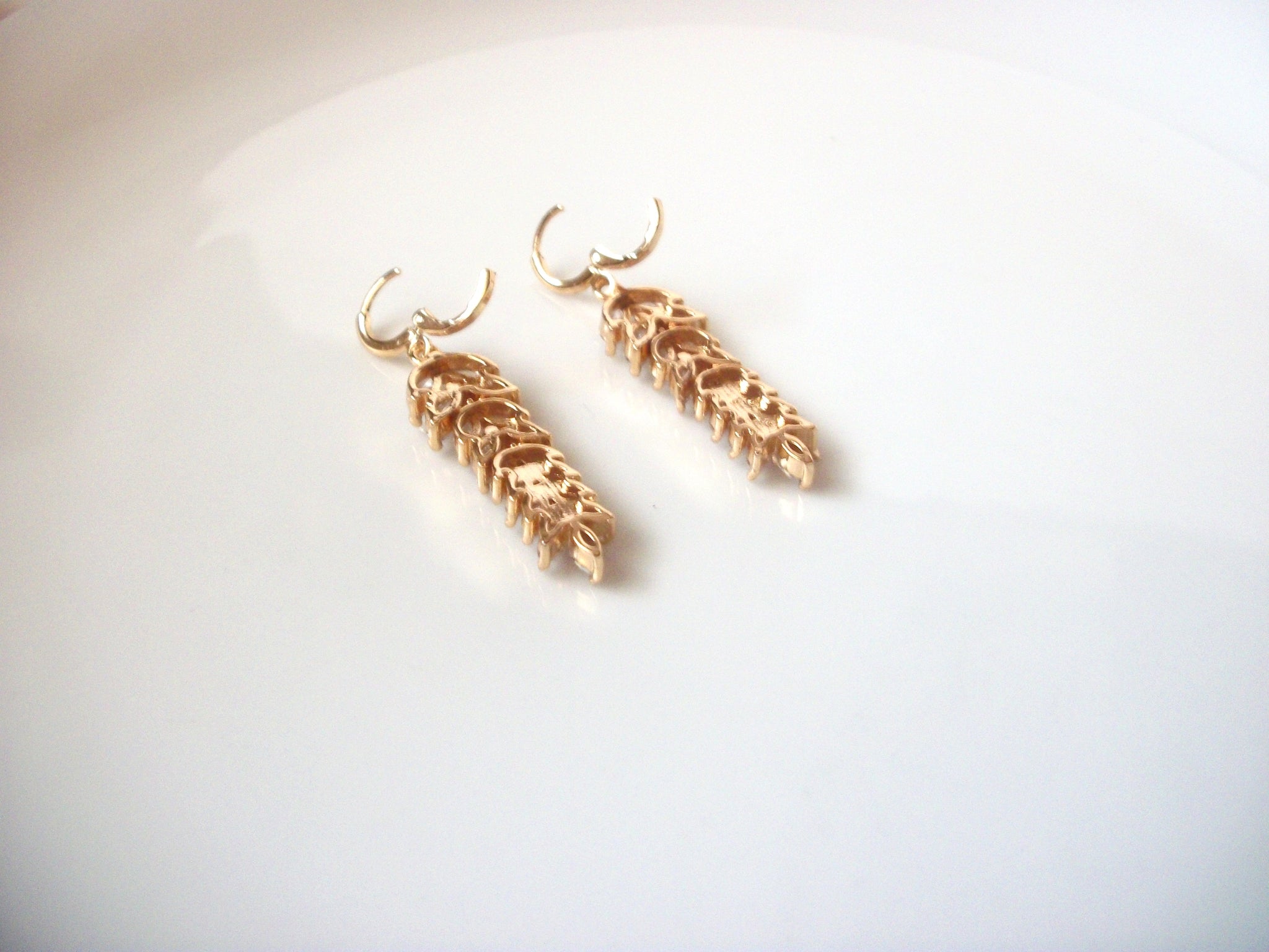 Wedding Clear Cubic Zircon Leaf Wedding Earrings 112216