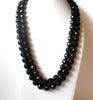 Vintage 1950 Black Necklace 110320