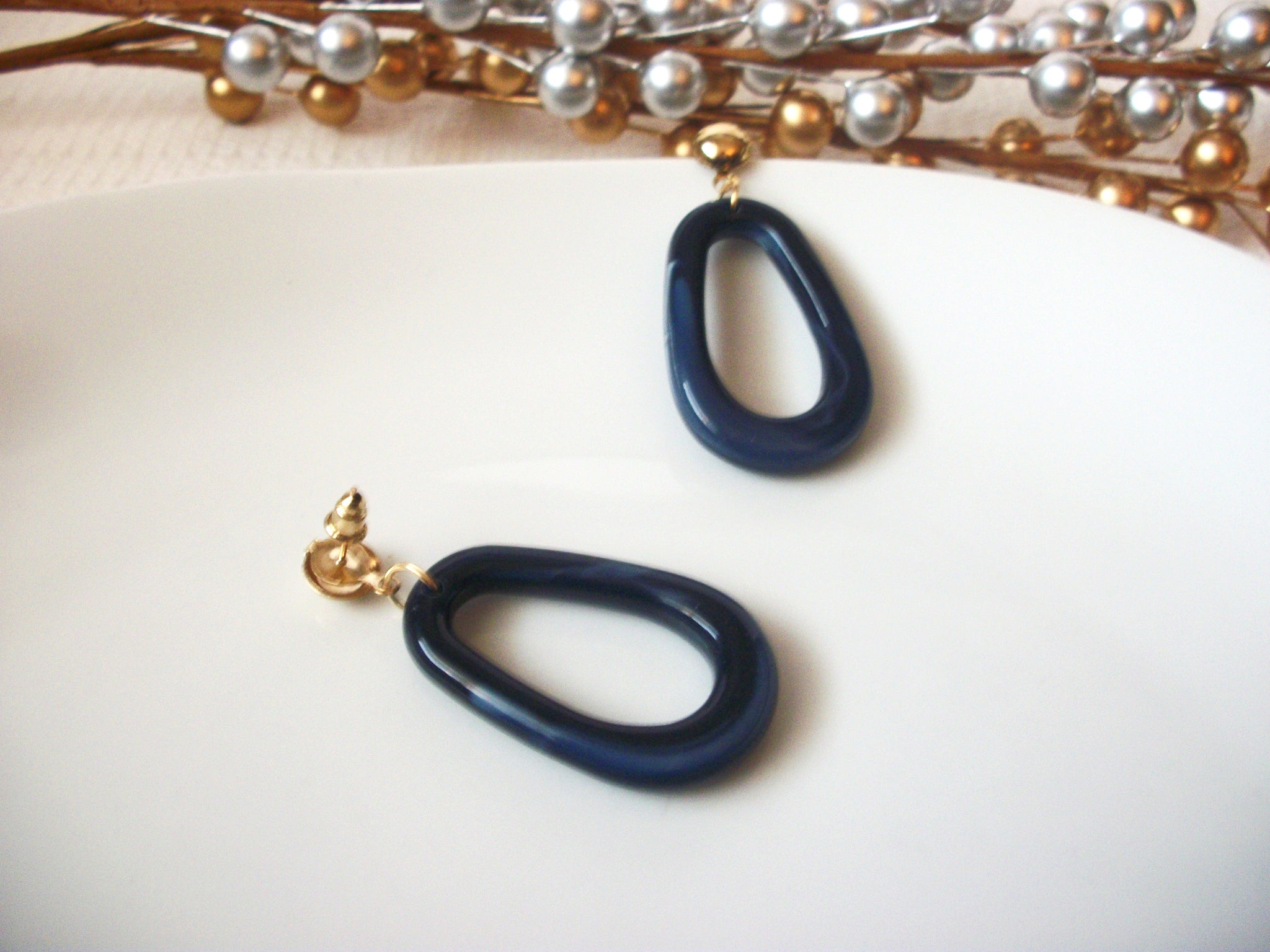 Marbleized Earrings, Acetate Earrings, Resin Earrings, Acrylic Earrings, Statement Earrings 112916