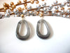 Long Gray Fog Marbleized Tortoiseshell Earrings, Acetate Earrings, Resin Earrings, Acrylic Earrings, Statement Earrings S35