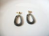 Long Gray Fog Marbleized Tortoiseshell Earrings, Acetate Earrings, Resin Earrings, Acrylic Earrings, Statement Earrings S35