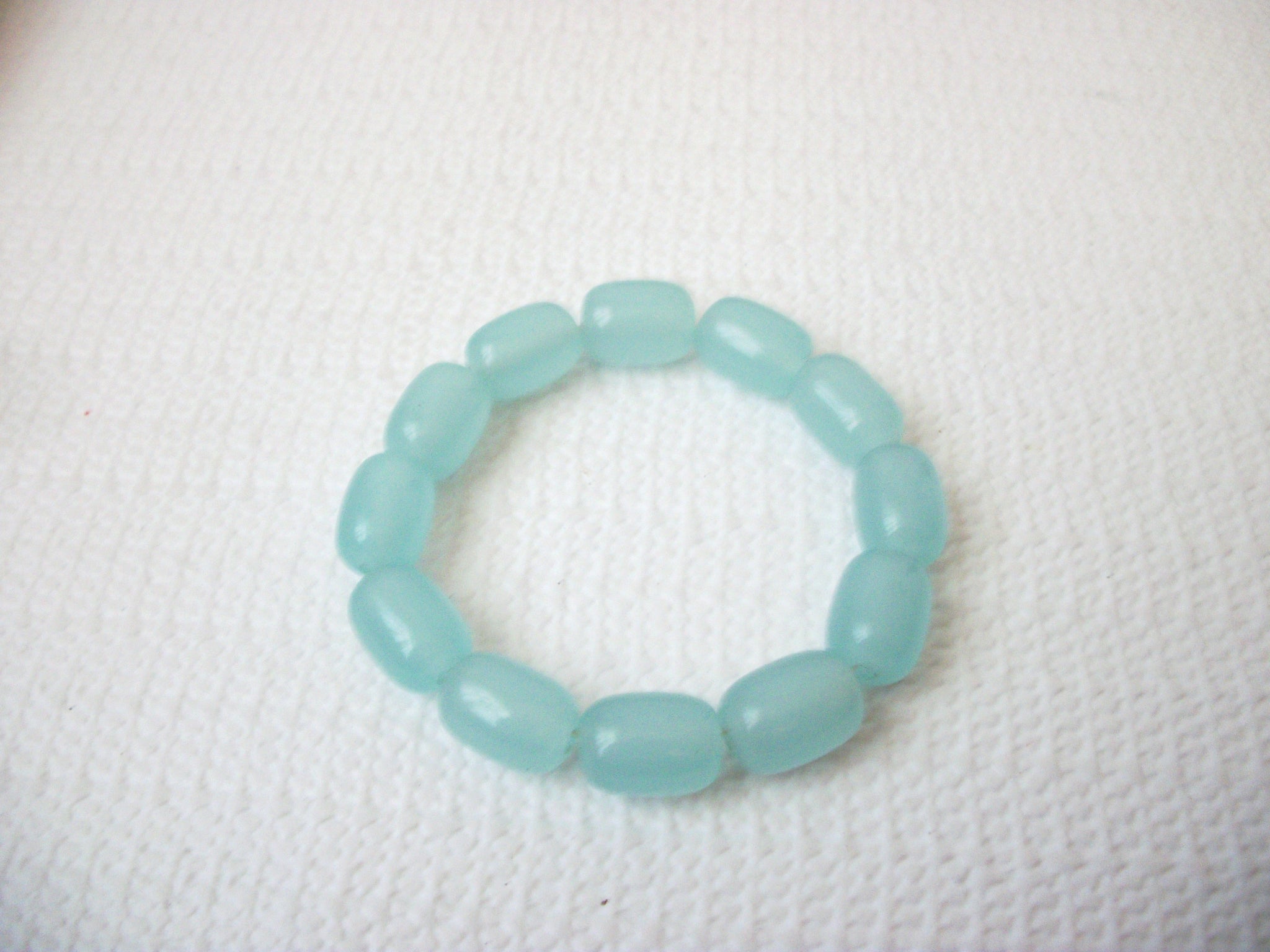 Natural Blue Chalcedony Gemstone Faceted Chalcedony Stone Genuine Chalcedony Stretch Bracelet 112916