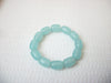 Natural Blue Chalcedony Gemstone Faceted Chalcedony Stone Genuine Chalcedony Stretch Bracelet 112916