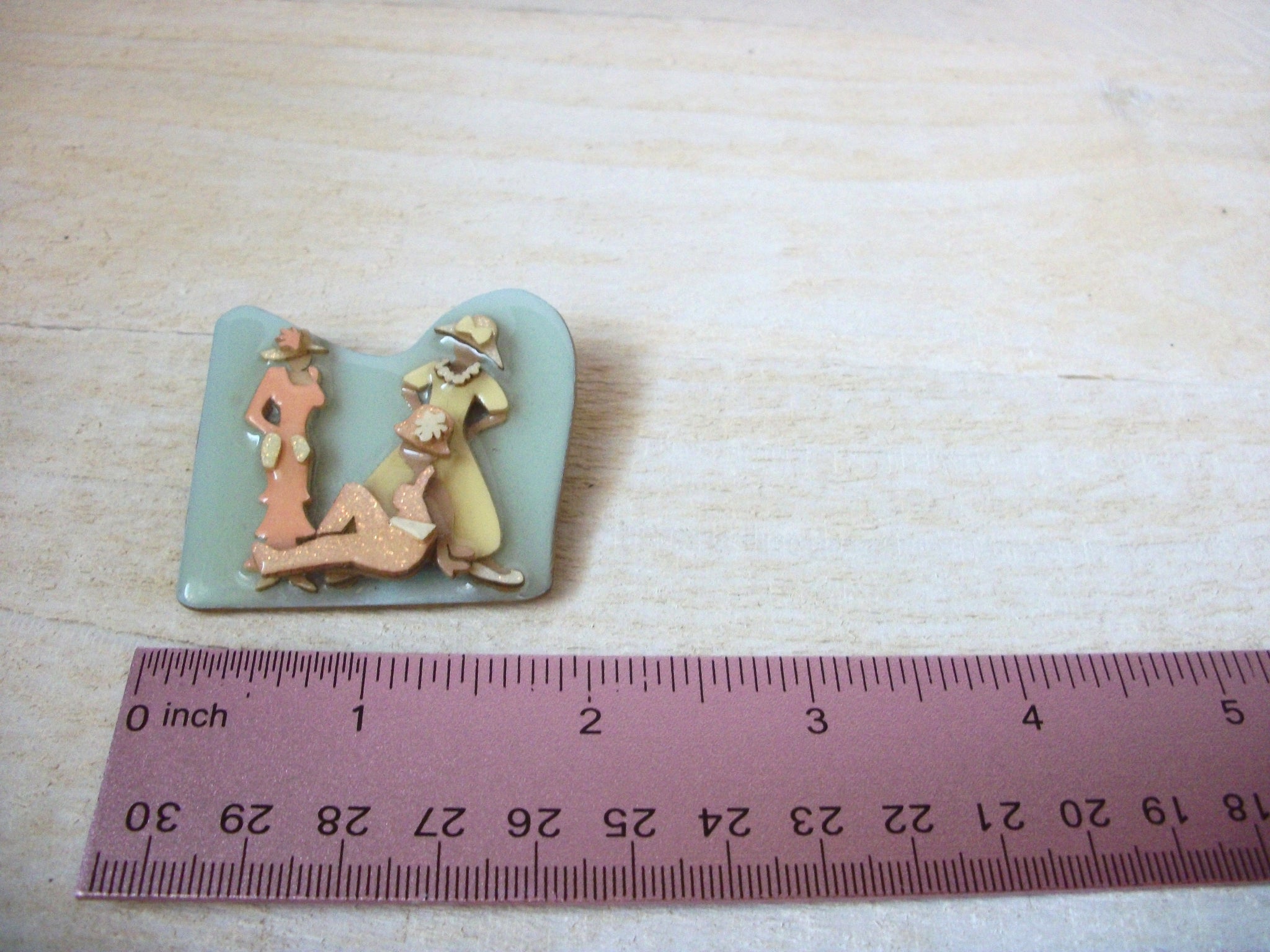 Lucinda Woman Pins, Pastels Colors Chic Ladies Pin, Designs By Lucinda Pins, Woman Pins 113016