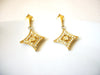 Vintage Made In USA Rhinestone Earrings 41320