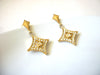 Vintage Made In USA Rhinestone Earrings 41320