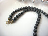 Vintage 50s Gray Moon Glow Beads Necklace 72116A