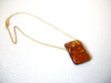 Vintage NAPIER Dichroic Glass Necklace 110520