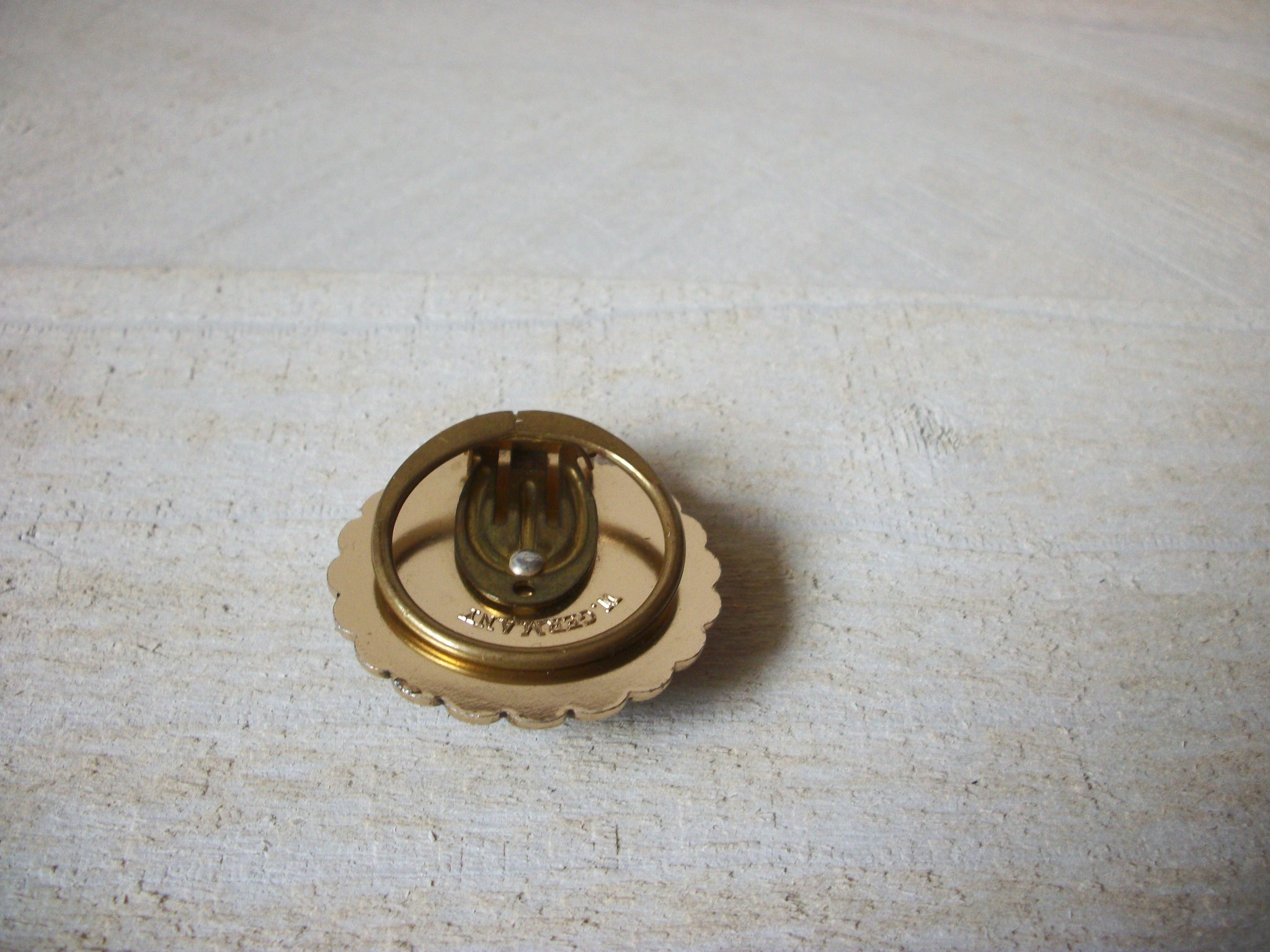 W Germany 50s Floral Scarf Clip 41320